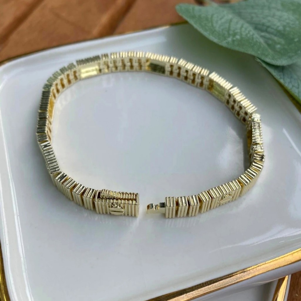 دستبند کار.تیه روکش طلای ۱۸  *