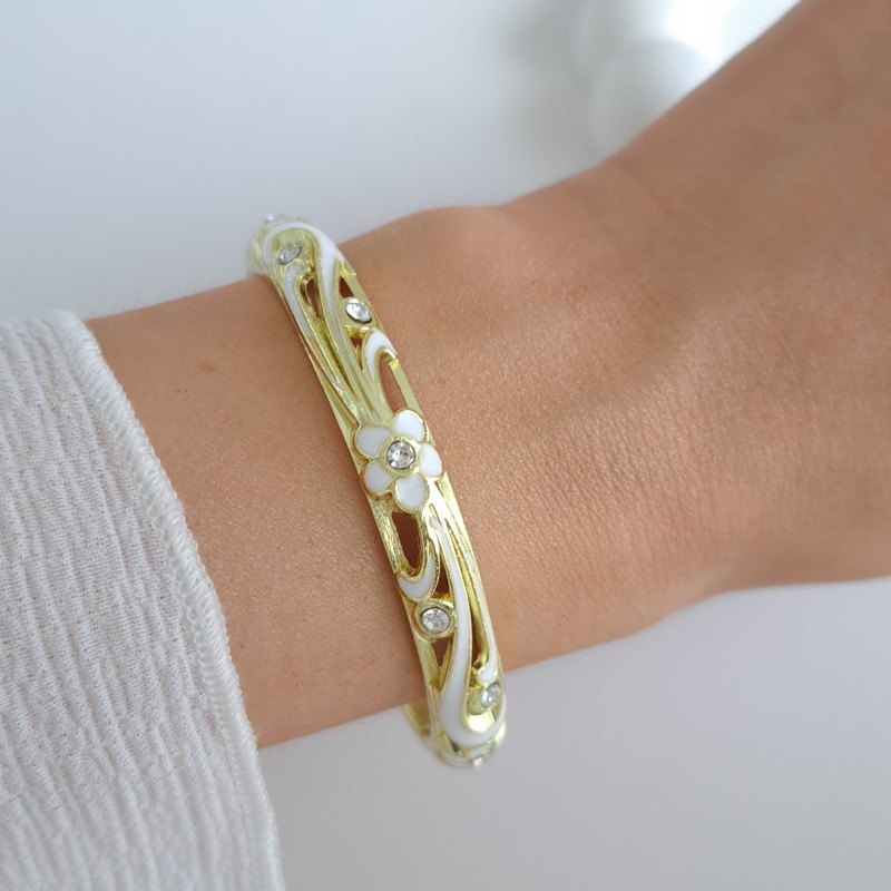 بنگل میناکاری طرح گل*