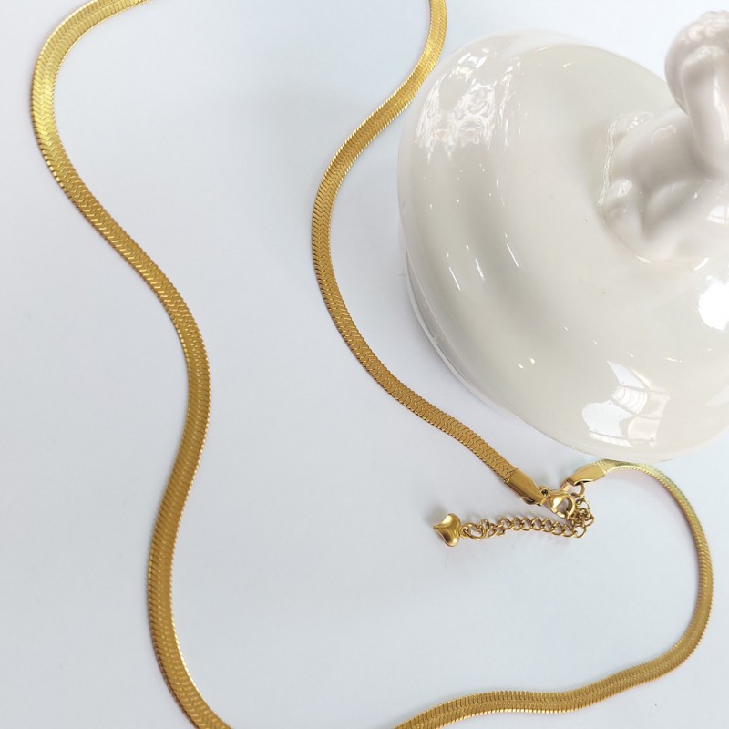 گردنبند  زنجیر ماری 4 میل (هرینگبون )