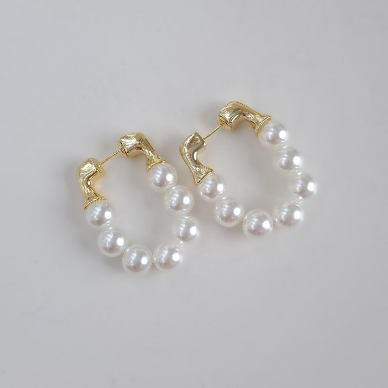 گوشواره حلقه مروارید منعطف*