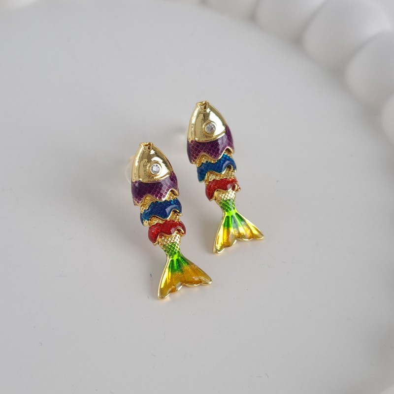 گوشواره ماهی رنگی*