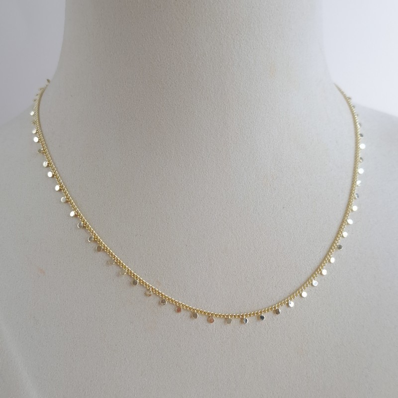 گردنبند زنجیر پولکی ظریف