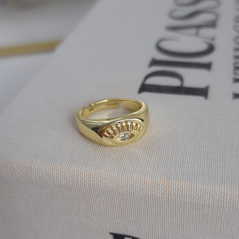 انگشتر انگشت کوچک چشم مژه دار