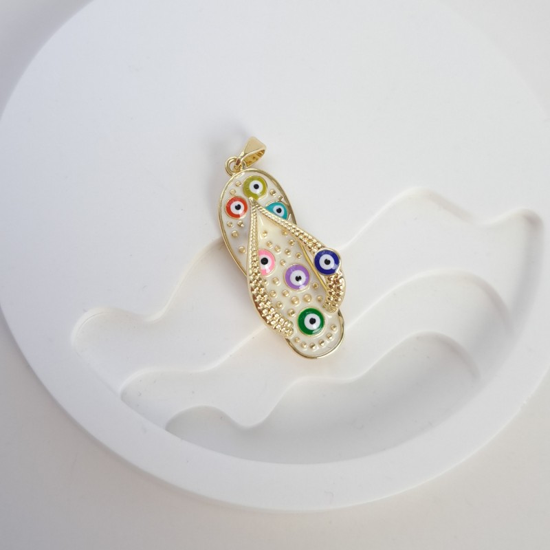 آویز بدون زنجیر دمپایی چشم نظر