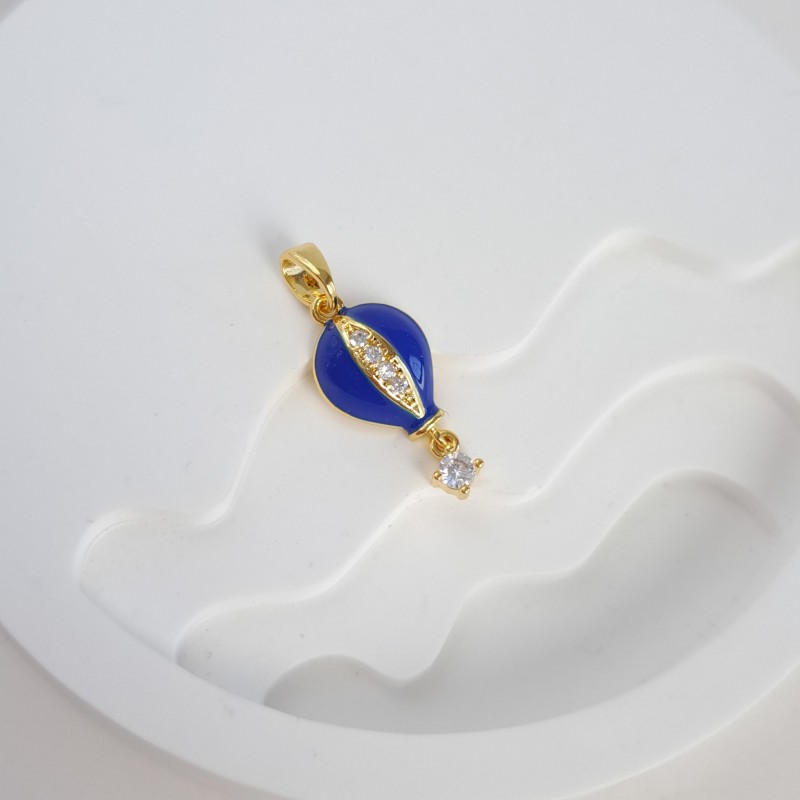 آویز بدون زنجیر بالن نگین دار