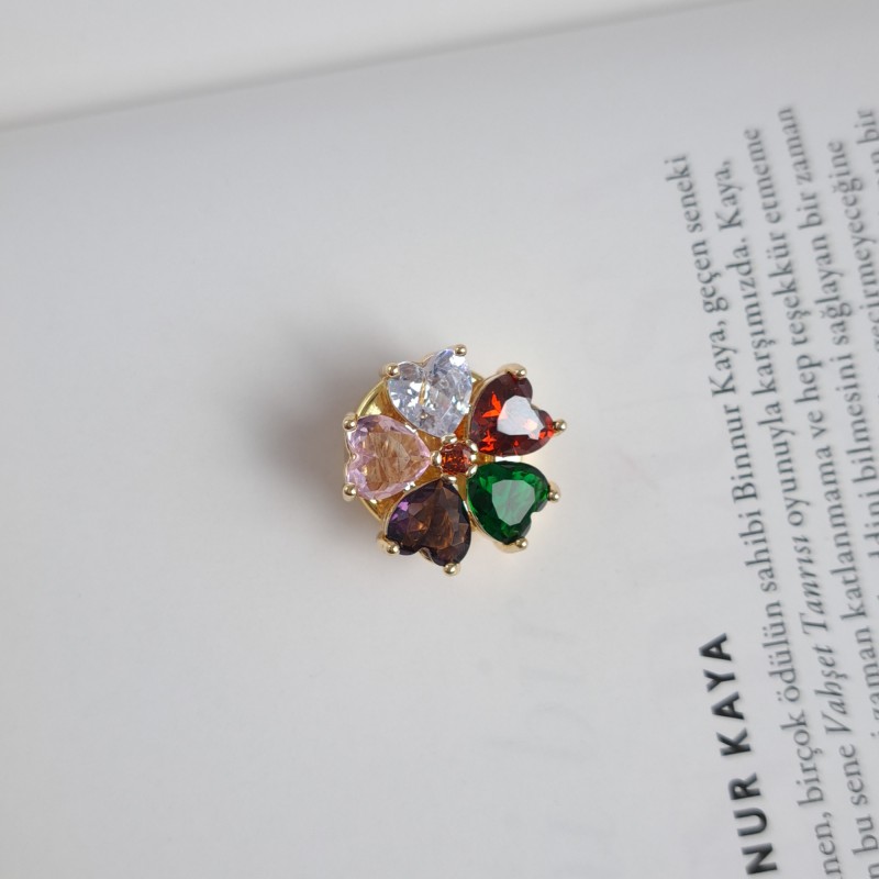 کاور دکمه گل رنگی