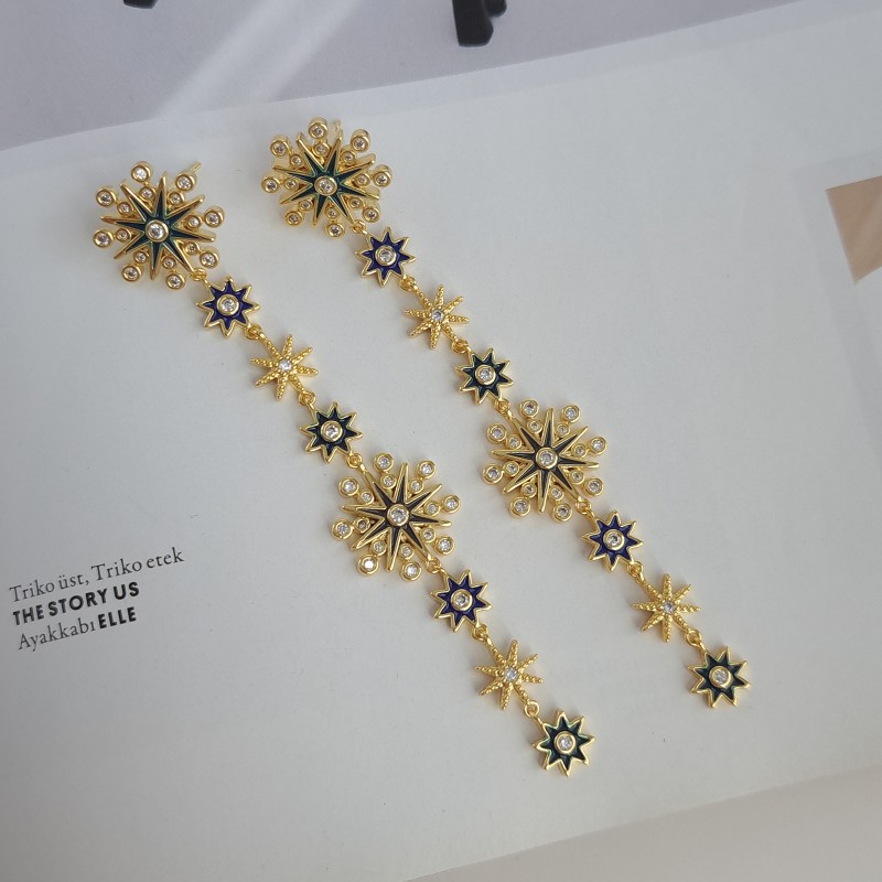 گوشواره ستاره ستاره بلند