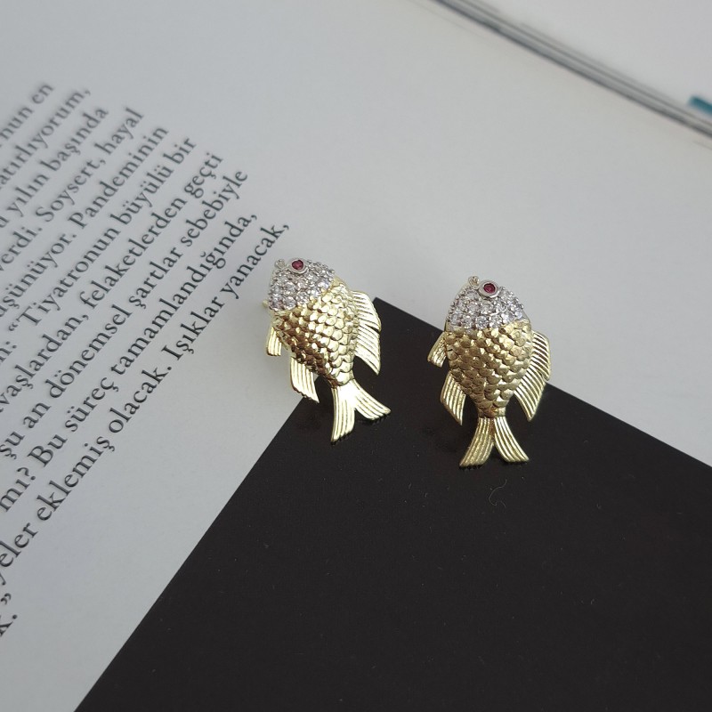 گوشواره ماهی طلایی*