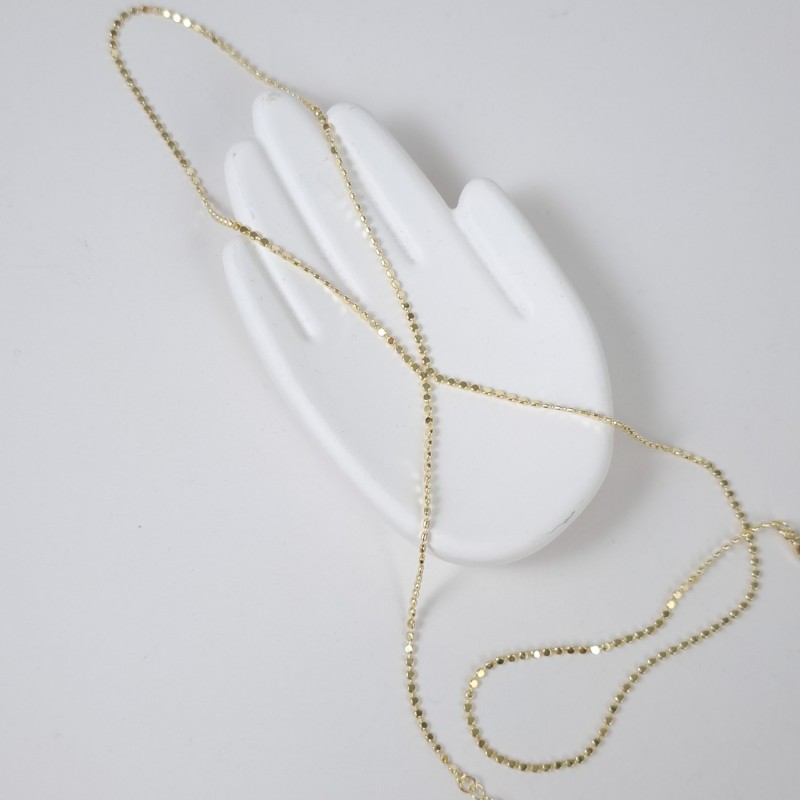 دستبند تمیمه زنجیر پولکی ظریف*