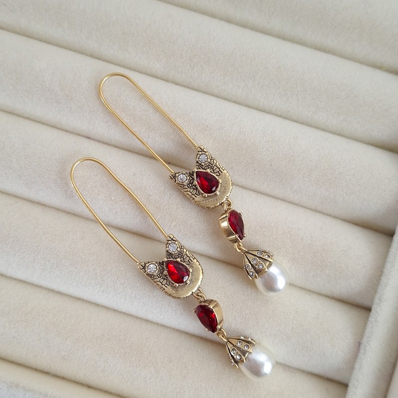 گوشواره مک کوئین سنجاق (مستر) *