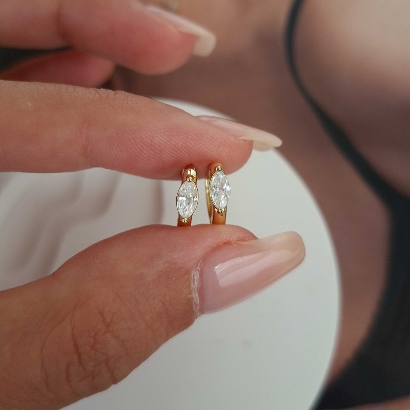 گوشواره حلقه مارکیز ظریف ژوپینگ