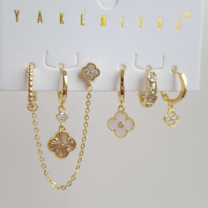 گوشواره پک شش عددی ونکلیف برند  YAKEMIYOU