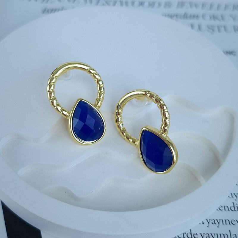 گوشواره اشک سورمه‌ای