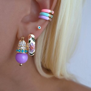 گوشواره گوی بنفش