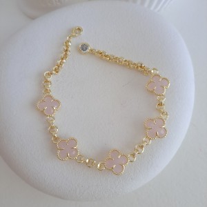 دستبند ونکلیف صورتی