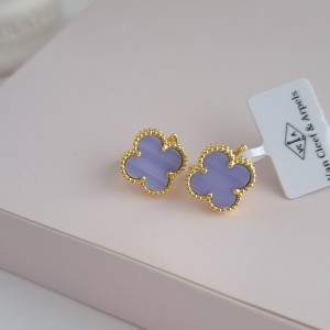گوشواره ونکلیف آبی آسمانی ( مستر ) *