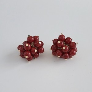 گوشواره قرمز دونه اناری *
