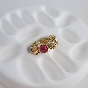 انگشتر نگین رنگی گوچی