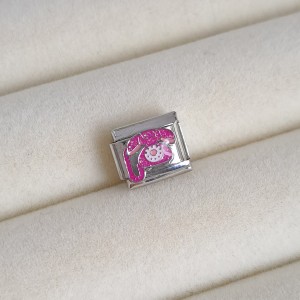 چارم نومینیشن تلفن صورتی پایه نقره‌ای *