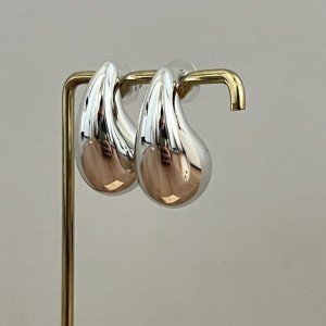 گوشواره قطره بوتگا کوچک استیل ( کد  3 در عکس )