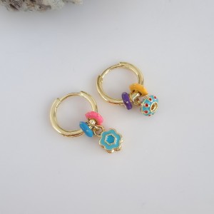 گوشواره واشری آویزدار