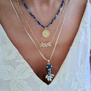 گردنبند نوشته لاو love *