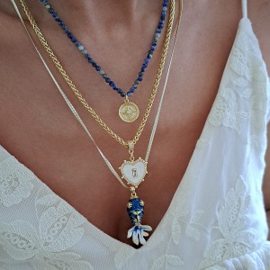 گردنبند ماهی میناکاری