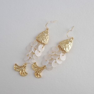 گوشواره ماهی زارا سفید *