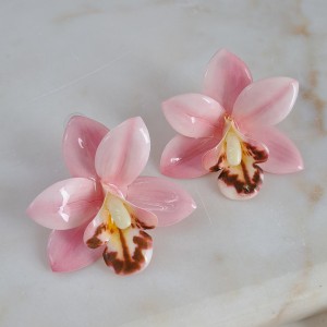 گوشواره شاخه گل صورتی زارا *