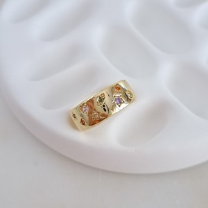 انگشتر پوملاتو نگین رنگی (کد11)