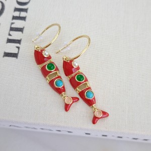 گوشواره ماهی قرمز