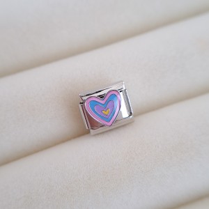 چارم نومینیشن قلب هفت‌رنگ  پایه نقره ای *