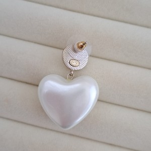 گوشواره قلب مرواریدی شانل(مستر)