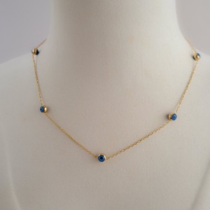 گردنبند زنجیر استیل چشم نظر