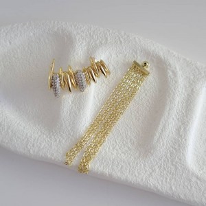 گوشواره غضروفی آویز زنانه