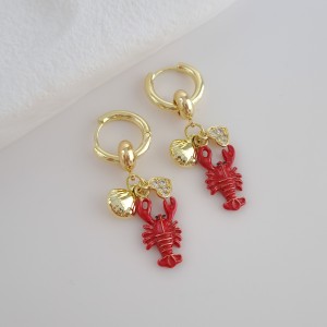 گوشواره خرچنگ-قلب-صدف طرح زارا