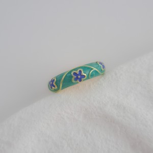 انگشتر سه گل ریز و شاخه طلایی سبز*