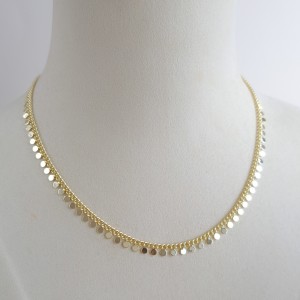 گردنبند زنجیر پولکی