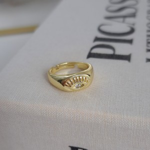 انگشتر انگشت کوچک چشم مژه دار