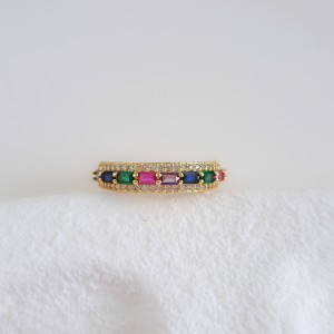 انگشتر باگت رنگی