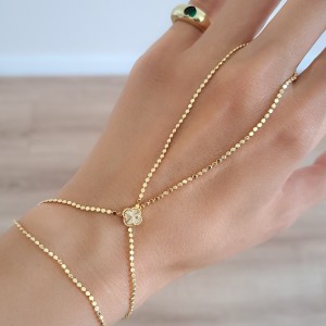 دستبند تمیمه ونکلیف زنجیر پولکی