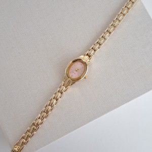 ساعت وینتیج صفحه صورتی  سواروسکی