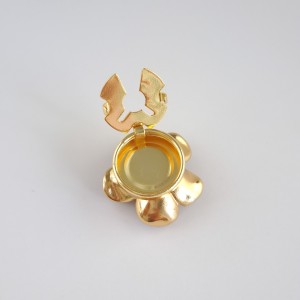 کاور دکمه گل میناکاری مشکی*