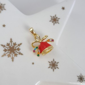 آویز بدون زنجیر زنگوله کریسمسی