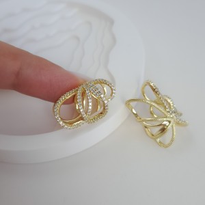 گوشواره ایرکاف طرح طلا