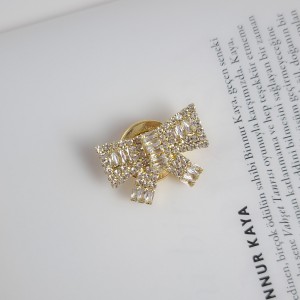 کاور دکمه پاپیون فول نگین طلایی*