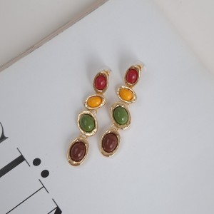 گوشواره سه رنگ پائیزی زارا استایل*