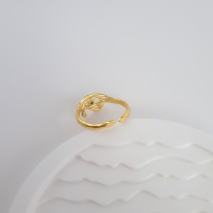 انگشتر وینتیج اروپایی چشم نگین آبی*