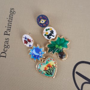 گوشواره درخت و گل  زارا استایل*