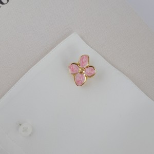 کاور دکمه بهار (گل میناکاری صورتی) *